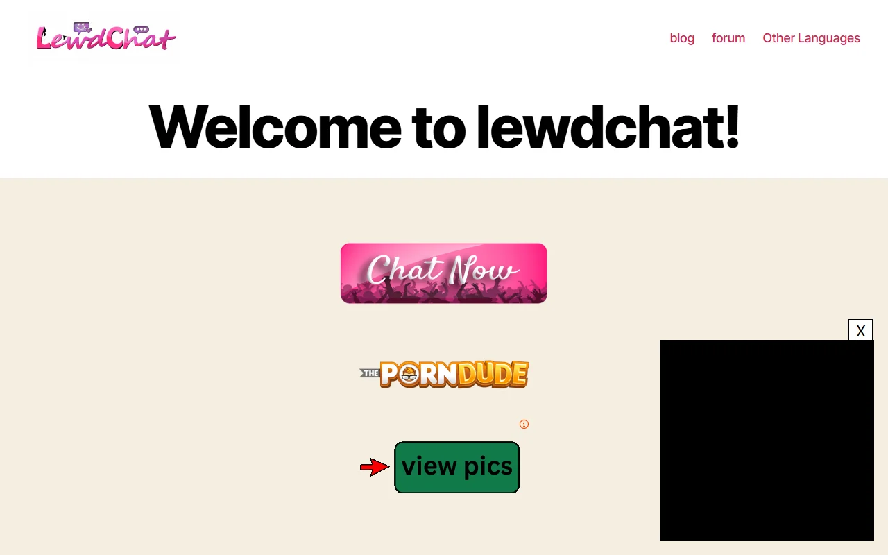 Screenshot of Lewdchat